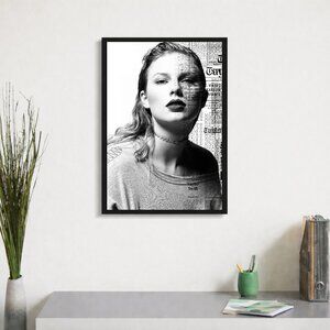 Taylor Swift 13x19 Poster Black & White Art Print With Frames